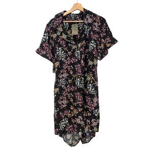 CCX City Chic Dainty Ditsy Playsuit Romper Floral Black Plus Size XXS (US 12)